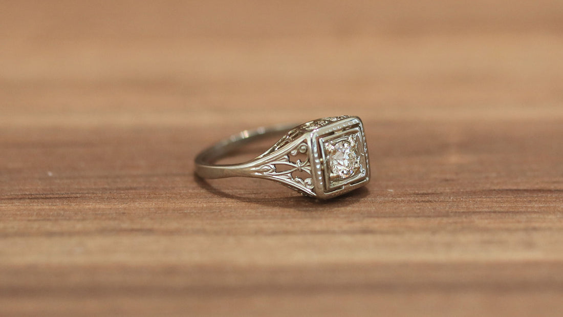2.50 Ct Vintage Diamond Antique Art Deco Engagement Ring 14k Yellow Gold  Finish | eBay